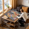 Tektalk Foldable Jigsaw Puzzle Board with 3 Angle Adjustable Bracket/Stand,