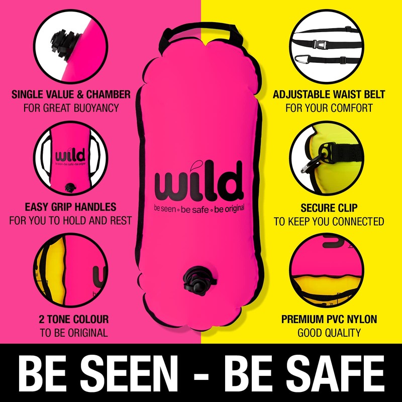 Dippy Wild Swimming Float | Swim Buoy | Tow Float