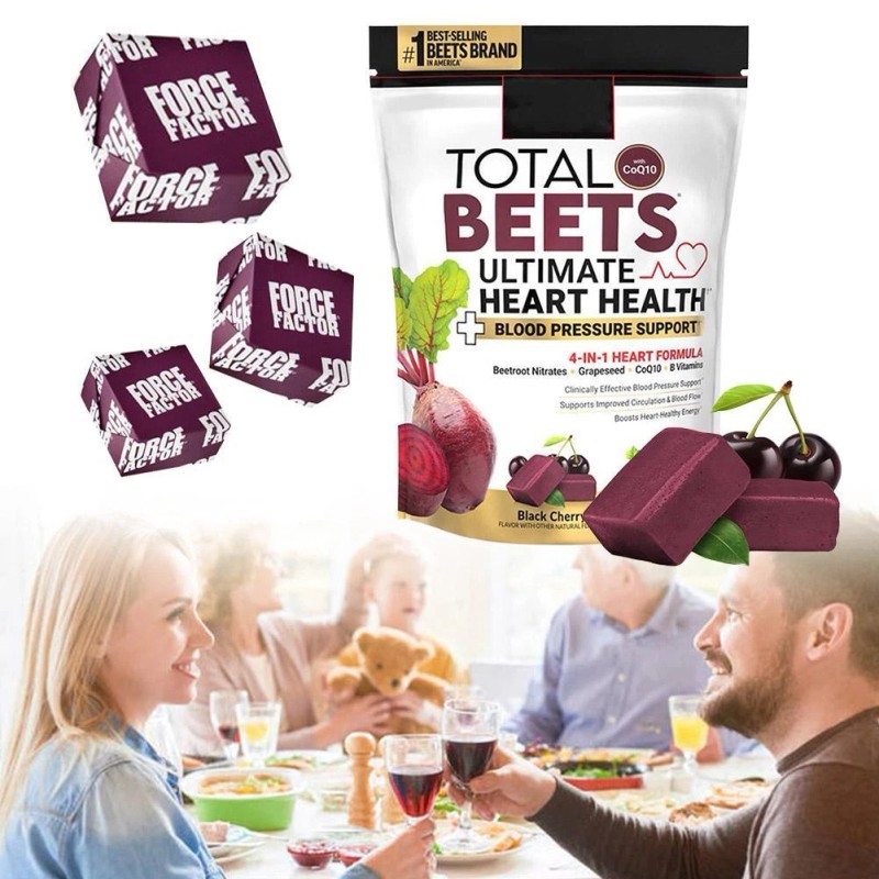 Total Beets Healthy Energy Support,Beet Root Supplement Soft Chew 60Pcsâ—†