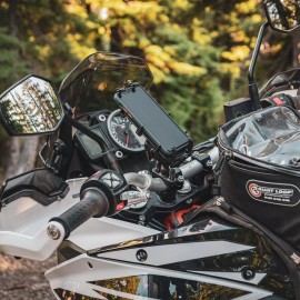 RAM Quick-Grip XL Phone Mount with Handlebar U CLAMPS - MOTOCROSS STREET ATV HD