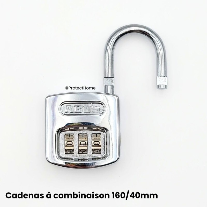 ABUS 35013 Combination Padlock 160/40 mm Silver