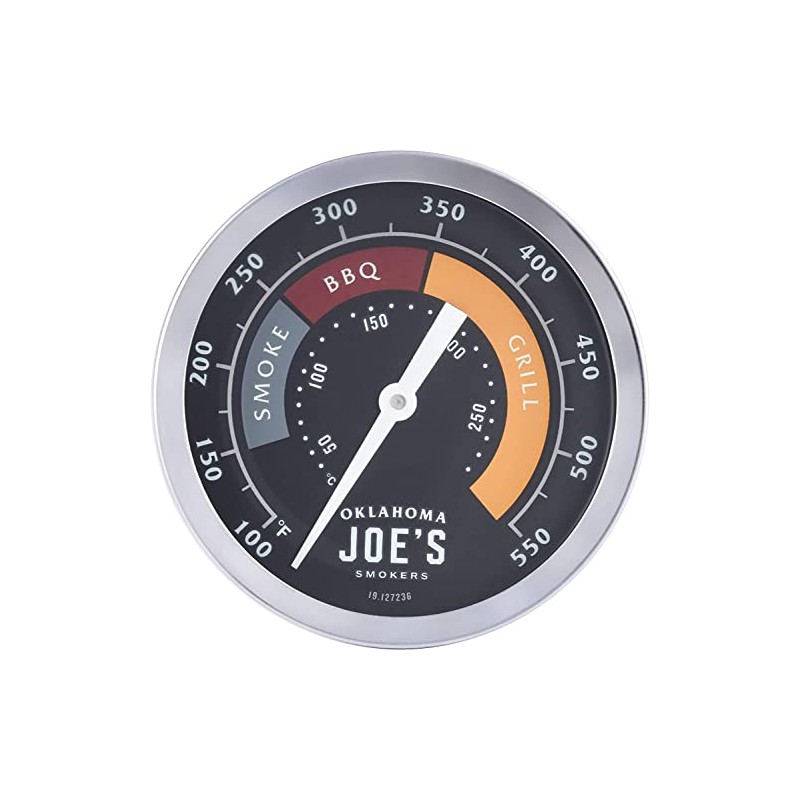 Oklahoma Joe's 3695528R06 Medidor de Temperatura, Plateado
