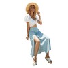 Floerns Women's Boho Floral High Waist Split A Line Midi
