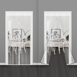 Windproof Vinyl Door Cover Large (100x210cm) Draft Blocker for Entrance Curtain