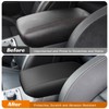 AOMSAZTO Armrest Covers for 2017-2020 Ford Fusion Black Leather