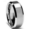 8MM High Polish/Matte Finish Men's Tungsten Ring Wedding Band Size
