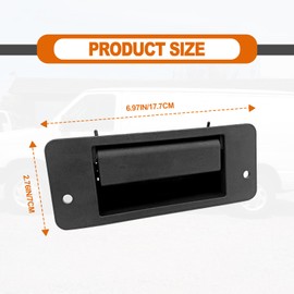 RBOKO Right Side Door Handle, Compatible with Ford E150 E250 E350 Econoline Van Super Duty 1992-2009 RH Passenger Side Hinged Door Left 40% Lower Door Handle, Replace OE# 6C2Z-15264A01-AA