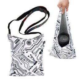 GCJUYA Camera Wrap Wrapping Cloth Protective Cloth 550x550mm Pitat Stick Cloth Cleaning Cloth Camera Accessories Protection Wrap Cover for Camera Lens Tablet (Circuit Board Pattern)