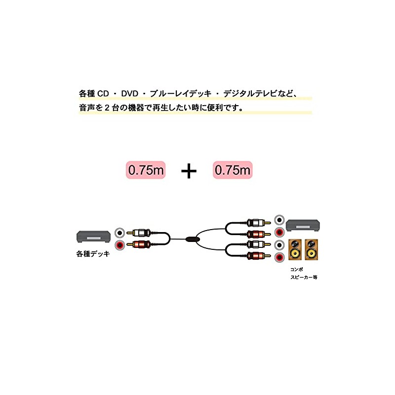 Fuji Parts Audio Distribution Cable Audio Cable 2-Pin to 4-Pin