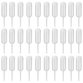ZHEJIA Eyedropper, 100 Pieces, 0.1 fl oz (4 ml), Pipette, Disposable Poly Dropper Transparent, Cosmetics Dividing, Essential Oil Dividing, For Scientific Experiments