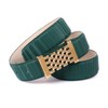 Anthoni Crown Women's Leather Belt, Green