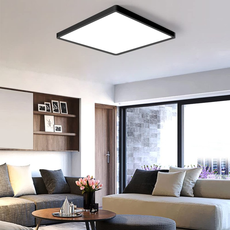 12inch 24W LED Flush Mount Ceiling Light, 3000K Square LED