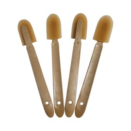 JMIBASIC - Herramienta de acabado de calafateo de lechada - Juego de 4 piezas de varios tamaños - Sellador de lechada suave de silicona - Esparcidor de espátulas de goma - Aplicador de sellador de lechada - Mango ergonómico ABS (1.7 pulgadas)