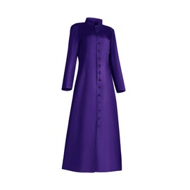 Church Robes for Ministers Women Men Pastors Robes White Red Black Clergy Cassock Unisex Priest Cloak(3XL,Purple)