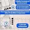 BEIQIYA 3pcs ECG 7 Step Ruler, Transparent EKG Calipers Ruler,