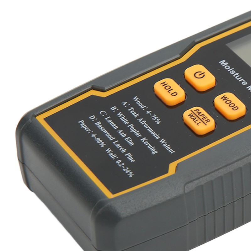 Pin Type Digital Moisture Meter 4 Measurement Modes Backlight LCD