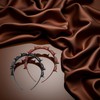 2Pcs Black and Brown Double Bangs Hairstyle Hairpin Headband With