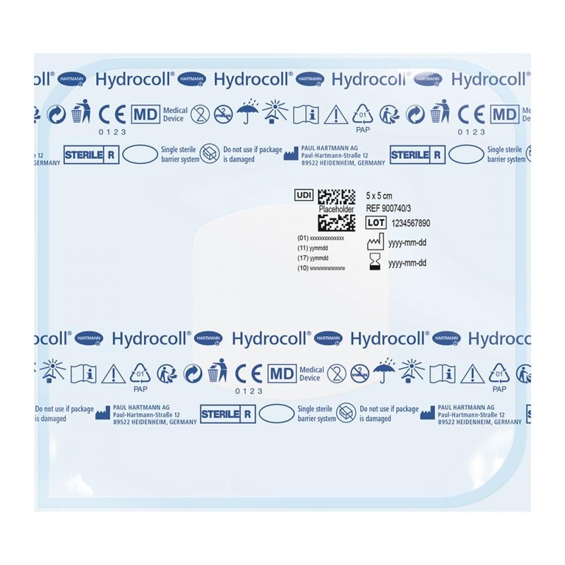 Hydrocoll Wound Dressing 5 cm x 5 cm, Pack of