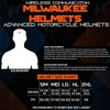 Milwaukee Helmets H7000 Glossy Black MayDay Modular Full Face Wireless