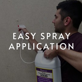 Roman Wallpaper Remover Liquid Spray, Contractor Strength Wallpaper Stripper and Adhesive Remover, Unscented, Non-Staining, Clear, PRO-496 (1 Gallon, 300 Sq. Ft.)