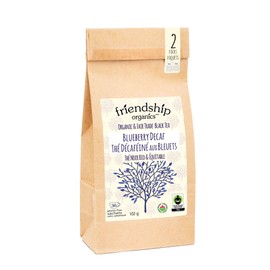 Friendship Organics Blueberry Decaf Tea Bags, Organic and Fair Trade 36 Count
