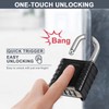ZHEGE Heavy Duty Combination Lock, Large Outdoor 4-Digit Padlock, High
