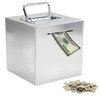 Piggy Bank, 10 Million Yen Savings, Non-Open Piggy Bank, Stainless