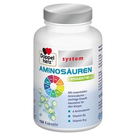 Doppelherz System Amino Acids Essential (1 x 120 Capsules) + Doppelherz System Magnesium 400 Citrate (1 x 20 Bags)