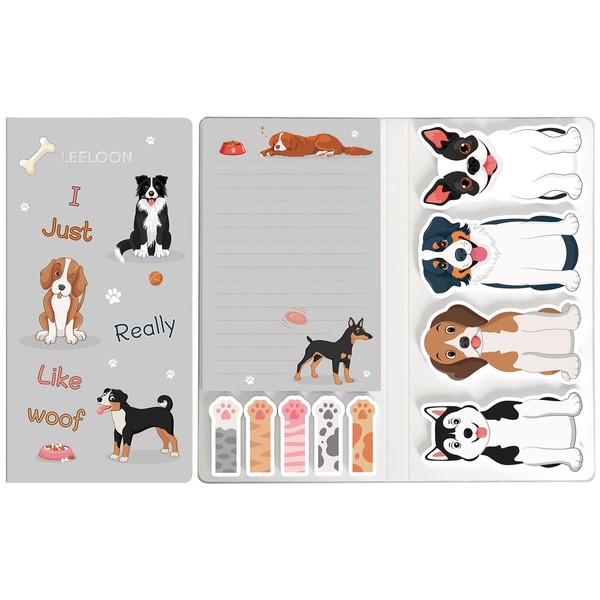 Dog Sticky Notes Set, 420 Sheets Cute Cartoon Animal Dogs