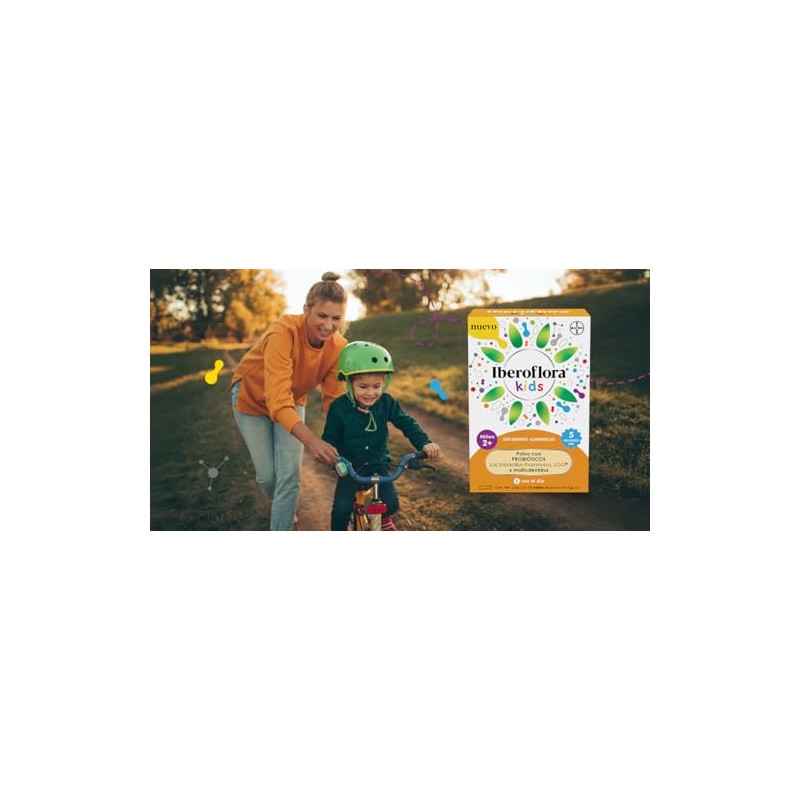 Iberoflora Kids. Suplemento alimenticio con PROBITICOS y maltodextrina, Lactobacillus rhamnosus