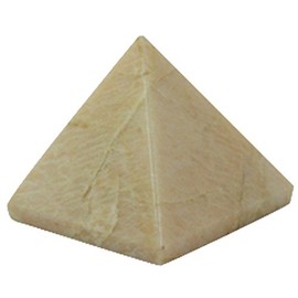 Eshoppee Vastu Peach Moon Stone Pyramid Showpiece (25-30 Gm)