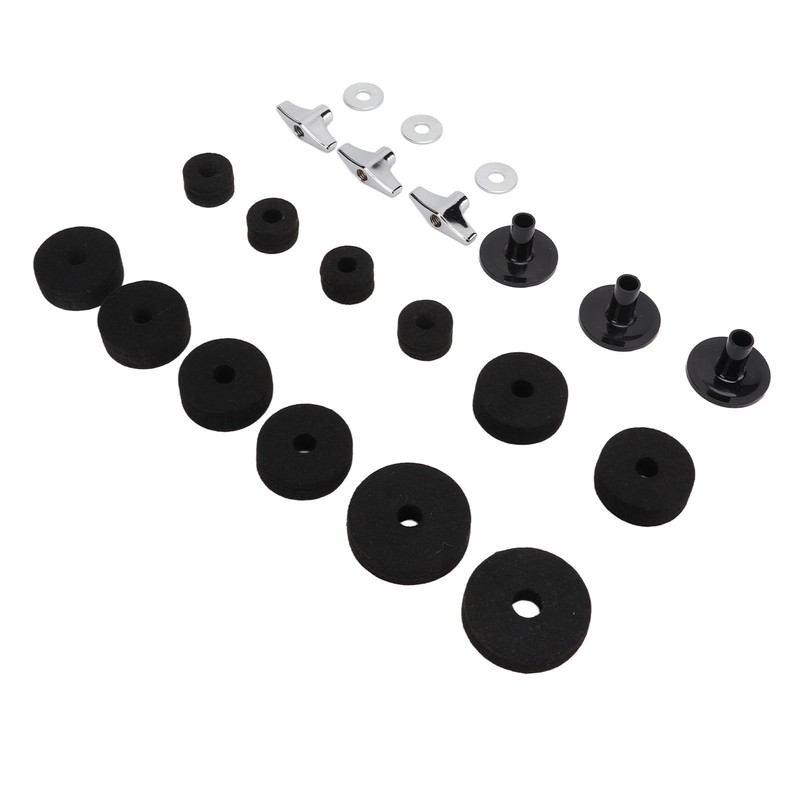 21Pcs Drum Cymbal Felt Pad Non Slip Instrument Accessory Replacement