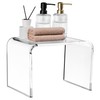 Navaris Acrylic Stool - Clear Shower & Bath Chair -