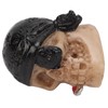 4PCS/Set Tire Valve Cap Skull Shape with Rubber Ring for