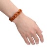 CCBFY Genuine Leather Bracelet Braided Sporty Wide Wristband Punk Jewelry