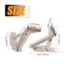 YIDELAI Foldable Lifting Bracket (1 Pair) 80-Degree Sofa Spring Hinge