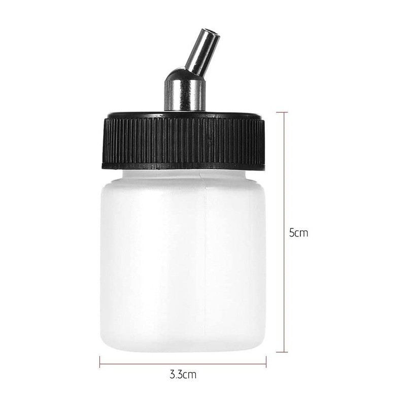 ABEST 10 x 22CC Airbrush Jars with 10pcs Adapter Cap