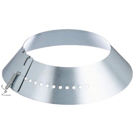 Kamino-Flam Steel Rosette Collar, Heat Resistant Senotherm Coating Chimney Rosette, Stove Pipe Rosette, Pipe Collar for Wood Burning Stoves, Fireplace Rosette EN 1856-2 Standard, Inner Diameter: Ø 120 mm, SB packing, Grey