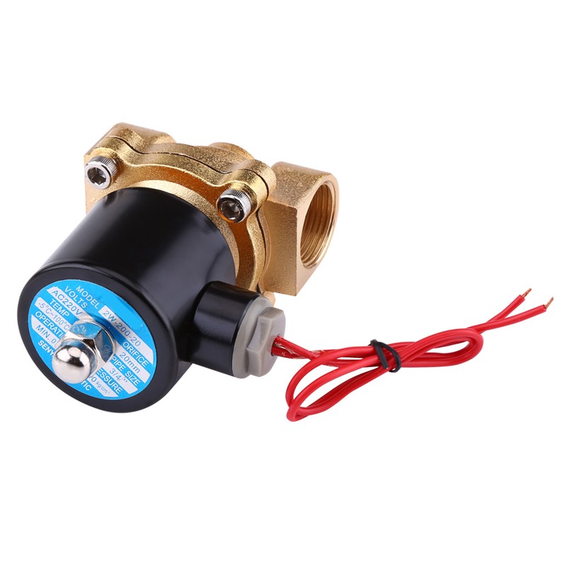 AC 3/4" NC Electric Solenoid Valve Zinc Alloy Body for