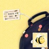 Kids Labels Durable Large Luggage & Bag Tag Bee Design