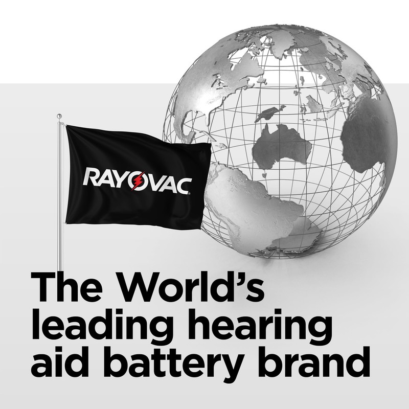 Rayovac Extra Hearing aid Batteries Size 10. Long-Lasting Mercury-Free zinc-air