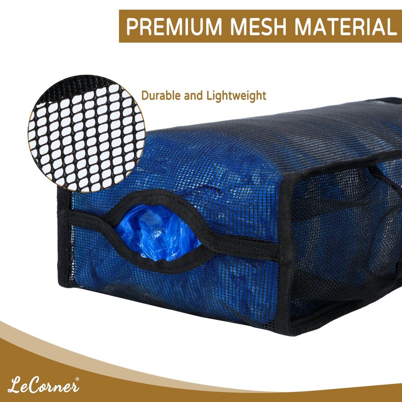 LeCorner Plastic Bag Holder, Large Capacity Grocery Bag Holder, Breathable