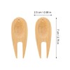 BESPORTBLE 15pcs Green Bamboo Fork Golf Pitch Repair Tool Golfs