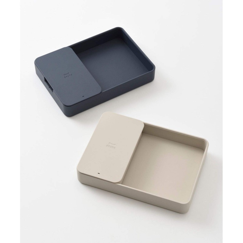 BRUNO Wireless Charger Greige Bruno Wireless Charger Desk Organizer for