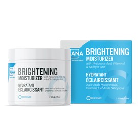 All Natural Advice Brightening Cream, Rejuvenating Moisturizer for Face & Body with Hyaluronic, Salicylic, Glycolic & Kojic Acid, Skin Brightening with Organic Botanicals (120ml / 4 fl.oz)