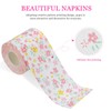 Floral Toilet Paper Novelty Bathroom Tissue Flower Pattern Toilet Tissues,