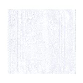 Panzy 12 or 24 Cotton Washcloths Set - 30 x 30 cm, White - 100% Ring Spun Cotton, Premium Quality Flannel Face Cloths, Highly Absorbent and Soft Feel Fingertip Towels (White, 12)