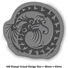 'Oriental Dragon' Rubber Stamp - Unmounted Design for Crafting &