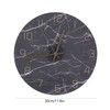 Wall Clock Nordic Decorative Marble Printing Mute Round Hanging Clock