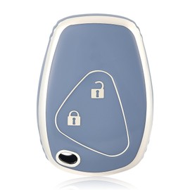 OFF WE GO Car Key Case Key Cover for Renault Clio Modus Twingo Kangoo Master Trafic Dacia Logan Sandero Opel Vivaro Movano Key Cover Key Protection Case Blue Silver